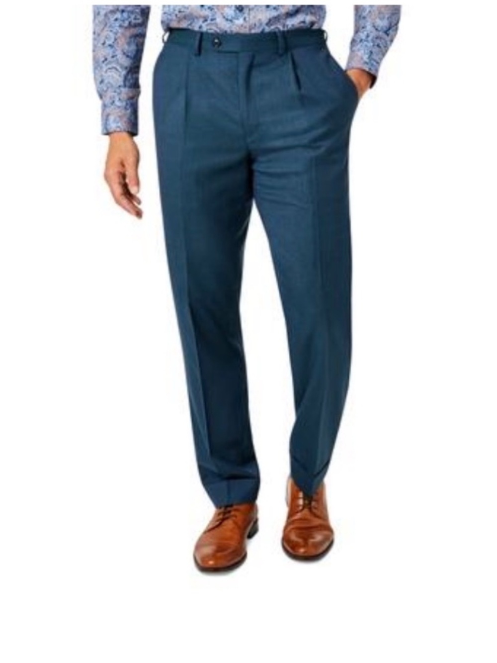 Men's Tallia Classic-Fit Wool Suit Pants Stretch Size 32 x 32 NWT